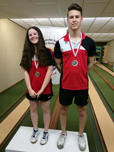 Vizemeister im Mixed: Marie Lehnhausen und Eric Hardt