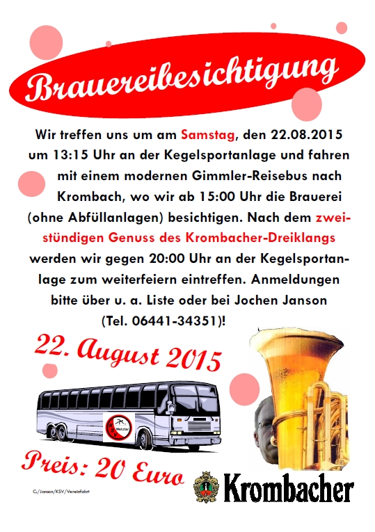 Brauereibesichtigung 2015