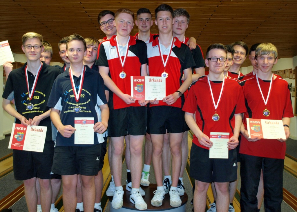 Der KSV Wetzlar gewinn vor dem KV Sontra (li.) und dem VFK Fulda (re.)