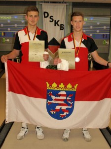 Justin Ehling und Eric Hardt mit Silber im U18-Team-Doppel