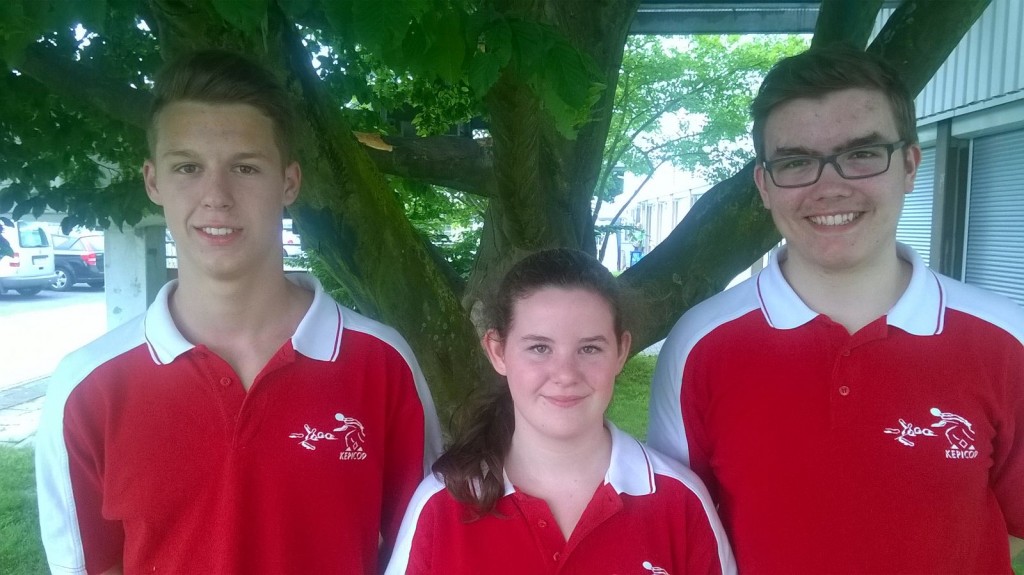 Eric, Marie und Philipp starten für Hessen