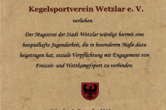 Förderpreis für Jugendsportarbeit 2013 der Stadt Wetzlar